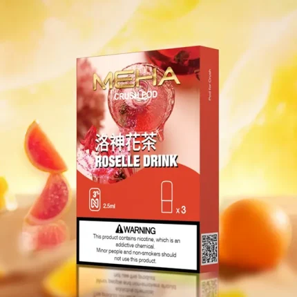 電子煙煙彈 MEHA CRUSH 魅嗨五代菸彈 16種口味 洛神花茶